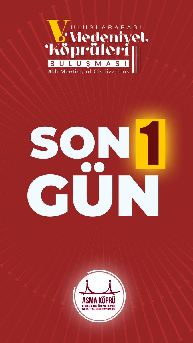 BUGÜN

Hijab &amp; Tzortzis Ankara’da!
📍Melike Hatun Camii / Konferans Salonu
📅 08 Kasım | 🕕 18:30
🎟 Ücretsiz bilet: e-bilet.asmakopru.org.tr