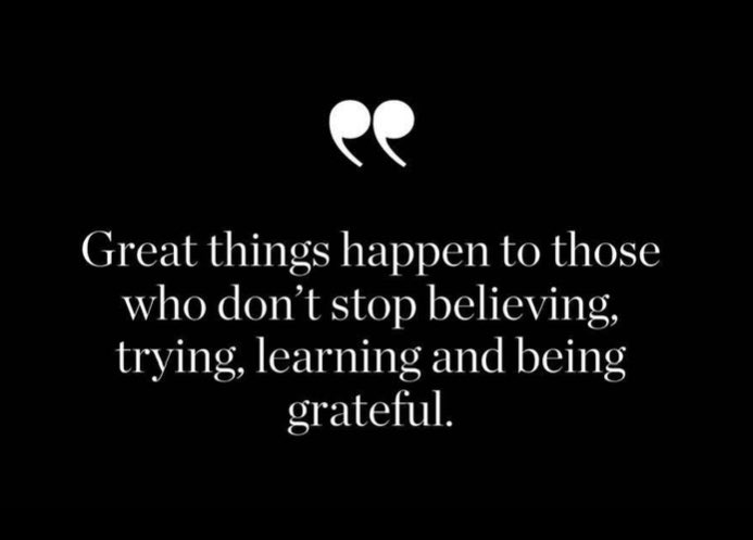 Perfect Saturday Message…