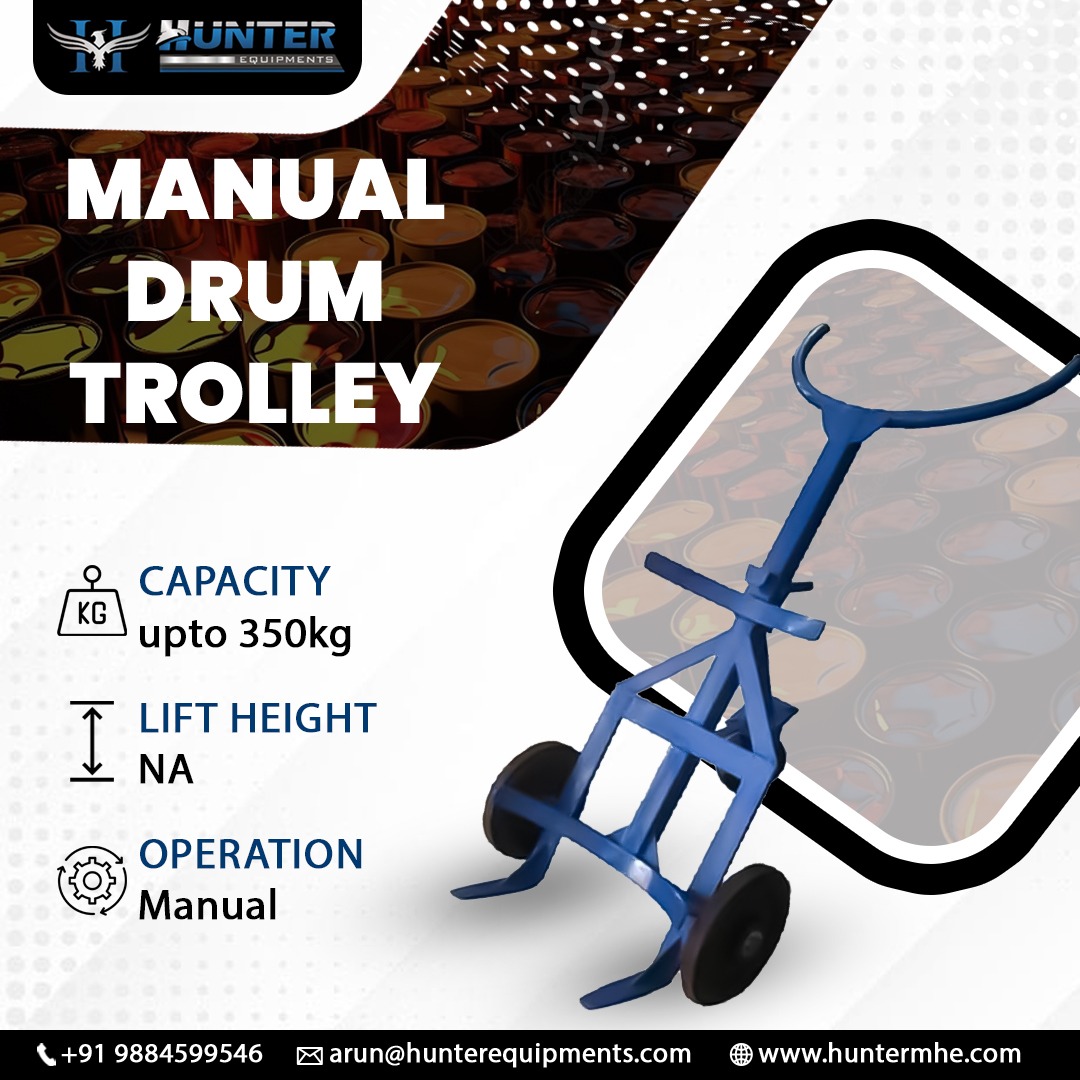 hunterequi66702's tweet image. Move heavy drums effortlessly—Hunter Equipment manual trolley delivers strength and reliability.

📞 +91 9884599546 ✉️ arun@hunterequipments.com 🌐 huntermhe.com

#DrumTrolley #ManualHandling #HunterEquipments #IndustrialTools #MaterialHandling #HeavyDuty #Warehouse