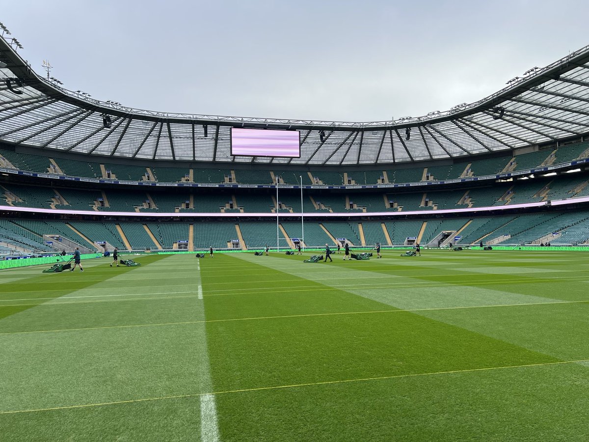 jimRFU's tweet image. Match day prep England v Fiji complete. Match day team smashing it out the park.