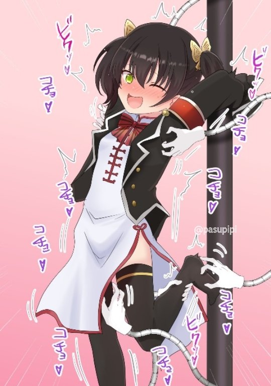 ご依頼いただきました！袖を柱に縛りつけてマジックハンドでくすぐり🩷