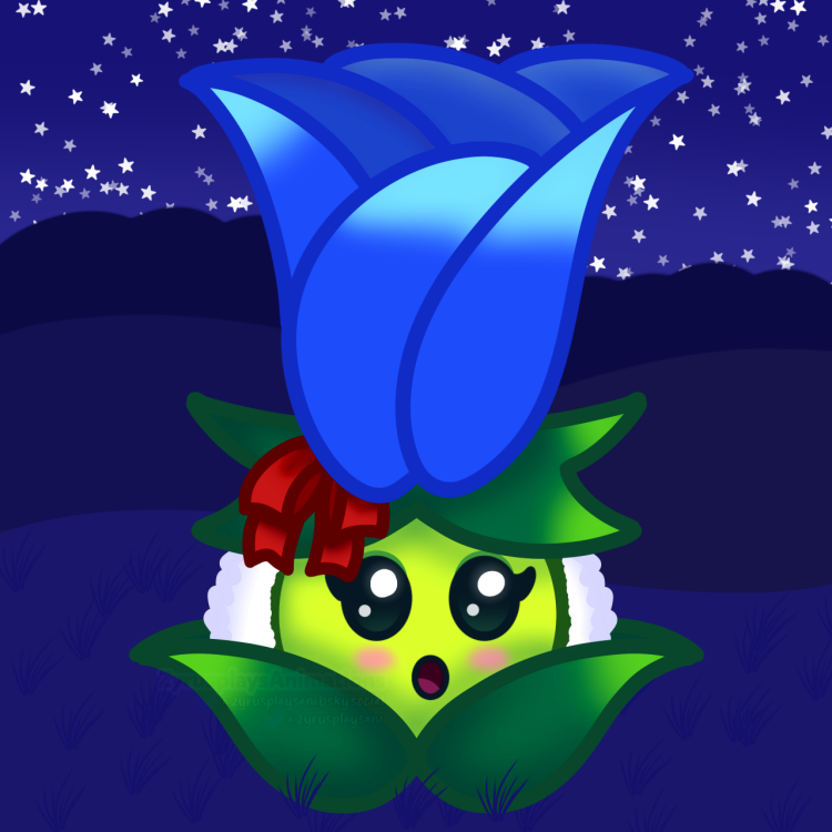 zyrusplaysani's tweet image. Moony, what are you looking for? 
It's late at night...

#PvZFanArt #pvzoc #moonflower #pvz2
