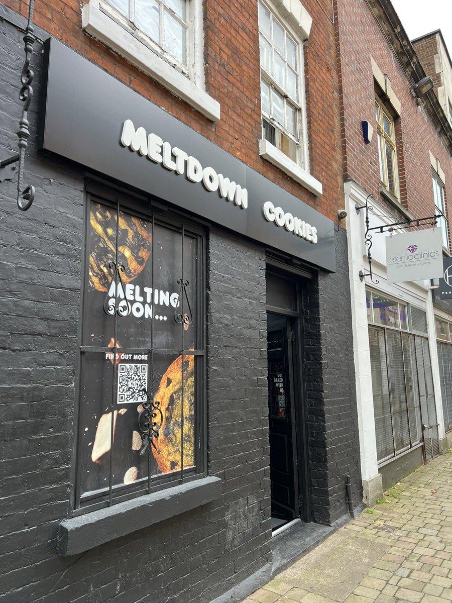 Meltdown Cookies in Wolverhampton is a really strong, independent opening. Tasty, warm, great service.
