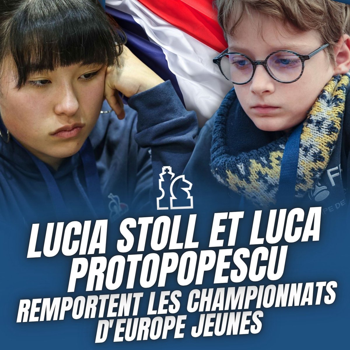 🇫🇷 3 médailles pour les jeunes Français au Championnat d’Europe, dont 2 en or !
🏆 Lucia Stoll et Luca Protopopescu remportent les titres U16F et U10, Iskander Zhakupov décroche l'argent en U08 🥈 
🙂 Bravo aux jeunes pour ces belles performances !
👀 Compte-rendu sur