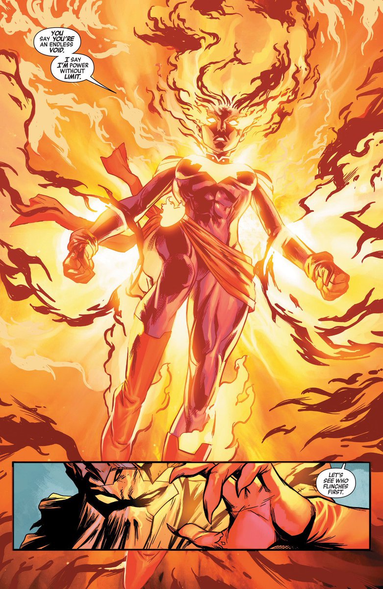 danversthestar's tweet photo. That comic really didn’t make sense because she’s power without limit … https://t.co/ecH2bdgTvY