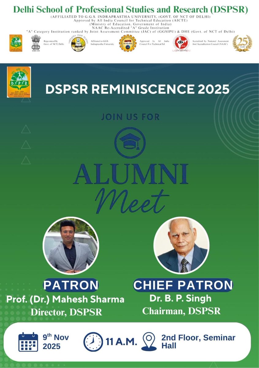 Delhi School of Professional Studies & Research tweet media