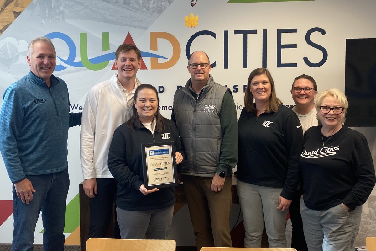 Great meeting with the team from <a href="/VisitQuadCities/">Quad Cities</a>. Thank you for your medal sponsorship and support as <a href="/ikeschafbuch11/">Isaac Schafbuch</a> and crew continue to build the <a href="/qccorpgames/">Quad Cities Corporate Games</a>!