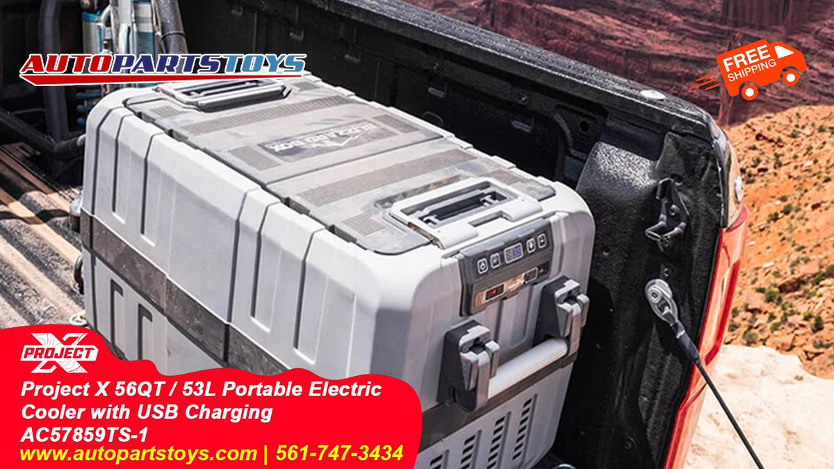 autopartstoys's tweet image. Adventure never tasted this cool. ❄️ Meet the Project X 56QT Electric Cooler — rugged, portable &amp;amp; USB-powered for life on the road. 

Stay powered. Stay chilled. Stay unstoppable.
👉 autopartstoys.com

#ProjectX #AutoPartsToys #RoadTripReady #StayCool