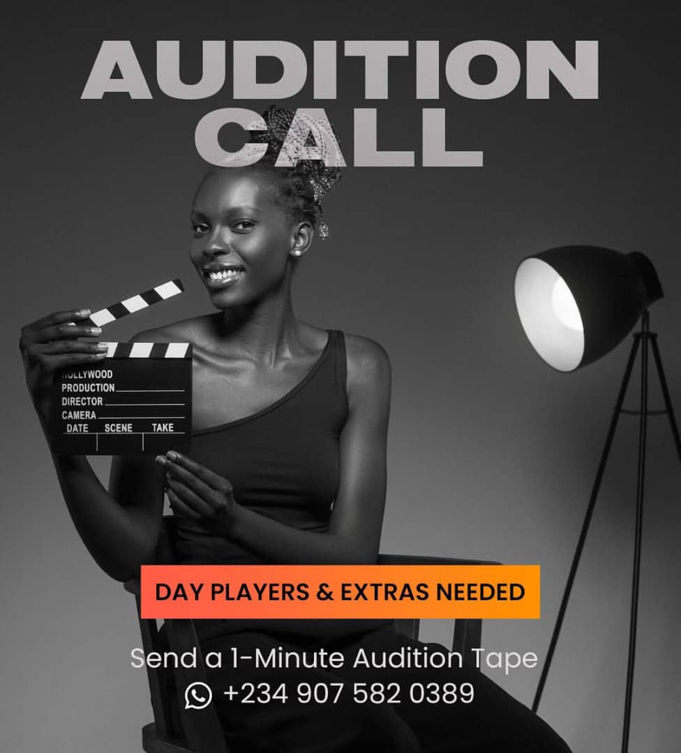 shellosmedia's tweet image. Extras and day players needed for Play Network Studios new film

Play Network Studios is the studio behind films like Living In Bondage: Breaking Free, Rattle Snake: The Ahanna Story, etc 

Share 

Tag someone you know 

Location: Abuja

#shellos
#shellosmedia