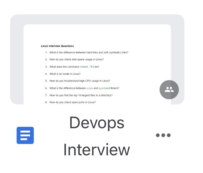 CodeToCloudxx's tweet image. 🚨Devops Interview Questions for Freshers

Hi Guys ,

As i had informed earlier regarding Interview Question i have collected from LinkedIn follower.

To get access , Please reply “Send to” and tag your username, so that i can directly send it the link with you.

Repost &amp;amp; Follow…