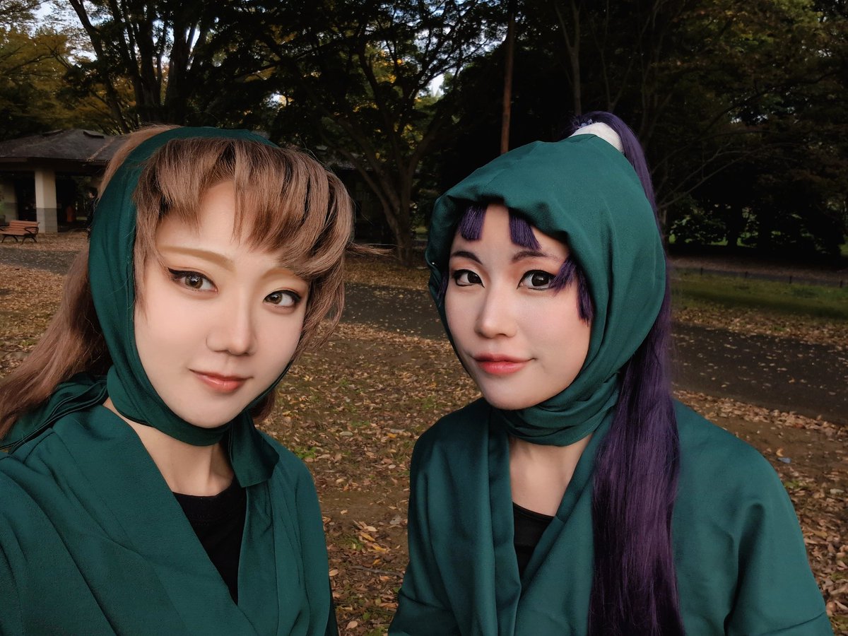 yappi_yapirahoi's tweet image. 今日は調合組で紅葉狩り🍁行ってきたよ！

仙蔵▶おとねさん