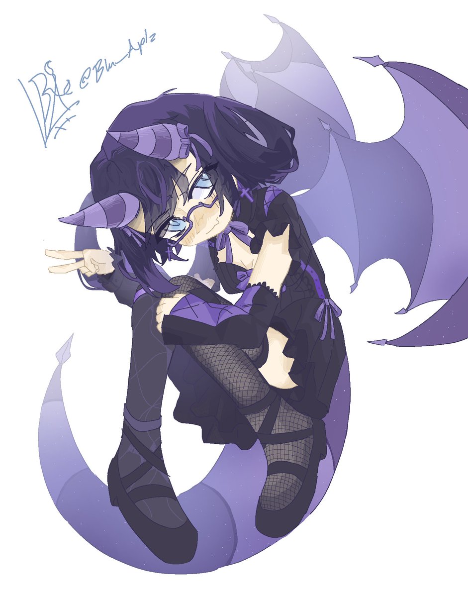 BluAplzz_'s tweet photo. I don't think i've made a chibi but..
@Bribunnysfw you're character is finished!!
hope you like it! >:3 https://t.co/mZEZLGhbly