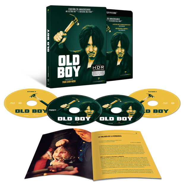 cineasia_online's tweet photo. El 9 de diciembre ha sido la fecha elegida por @acontrafilms para la salida de Old Boy - Edición 20 Aniversario Ultra HD Blu-ray. Es fantástica. En @cineasia_online hemos puesto nuestro granito de arena con la confección del libreto de 54 páginas. Esperemos que lo disfrutéis.