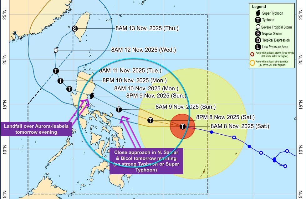LOOK: PAGASA–Visayas reports that Super Typhoon Uwan has shifted slightly south from its earlier forecast track, which may influence weather conditions in Cebu and Bohol in the coming hours.
#PAGASA #SuperTyphoonUwan #PIA #IntegratedStateMedia #ISM