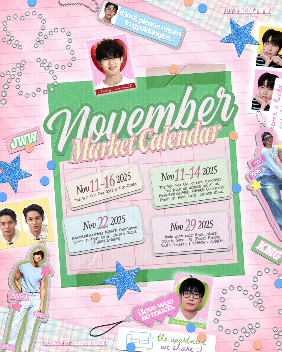 [ 🗓️ 𝗡𝗢𝗩𝗘𝗠𝗕𝗘𝗥 𝗠𝗔𝗥𝗞𝗘𝗧 ]
the 𝑾𝑶𝑵 for 𝑮𝒀𝑼 catalog!