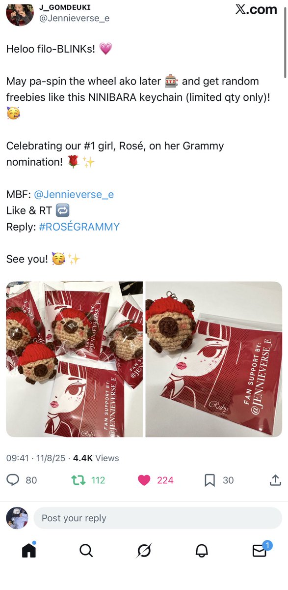 jenniexcart's tweet image. #ROSÉGRAMMY