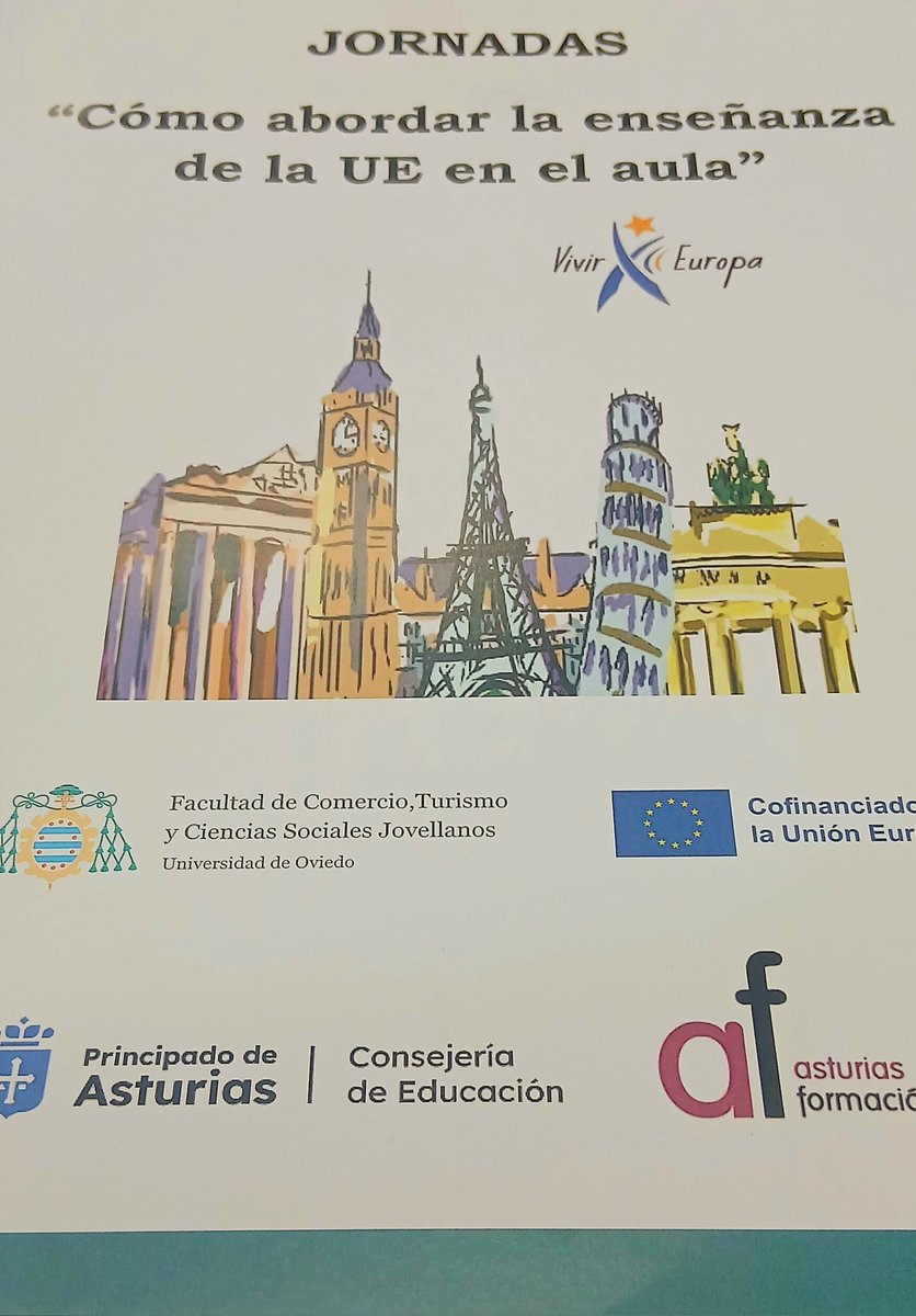 Un año más las Jornadas "Cómo abordar la enseñanza de la UE en el aula" nos acerca a experiencias y situaciones de aprendizaje que introducen la UE en el aula. #cprgijon
