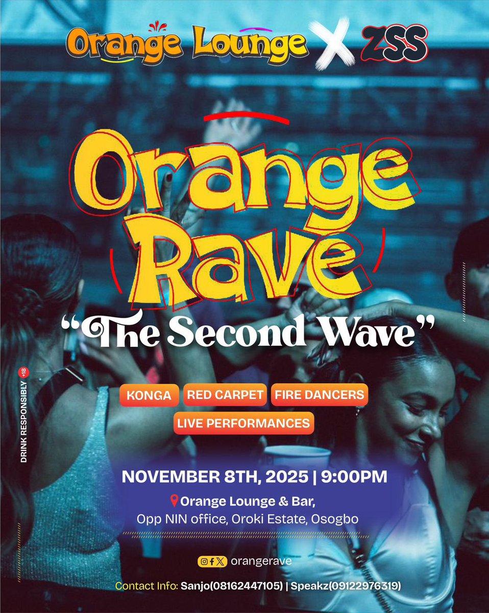 Brace up‼️ ‼️‼️
“The second wave” is here 💃. 
Come feel the heattt🔥. 
See you all tonight <a href="/orangeraveos/">Orange Rave</a> . 
#OrangeRave #ZSS #djspeakzent #shinigamient
