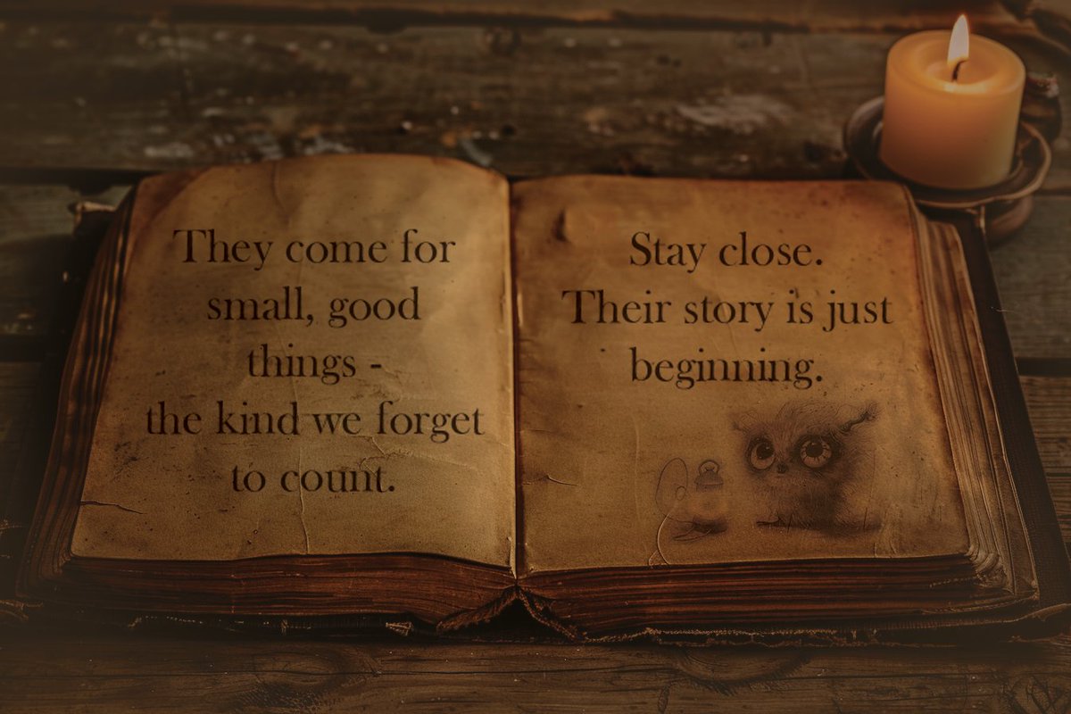 zoognoogy's tweet photo. Every story starts small ....

They come for small, good things
 — the kind we forget to count.

Stay close. Their story is just beginning.

#zoognoogy #TinyExplorers #NFTArt #DigitalCollectibles #StoryWorld #NFTCommunity #WhimsicalArt https://t.co/PoxOrfQkHx