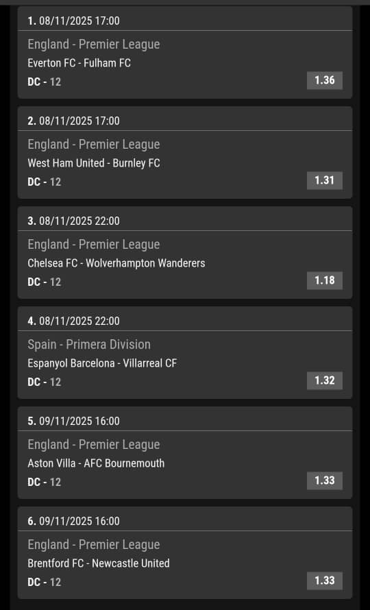 🔥 SPORTS LOVERS, WE GOT YOU COVERED! 💚⚽️
This ticket looks too clean 👀 — but we all know there’s always that ONE game that loves to ruin the party! 😭💥

💬 Drop your predictions below! Which match is the real Heartbreaker on this slip? 💔🎯

To qualify for our Free Bet