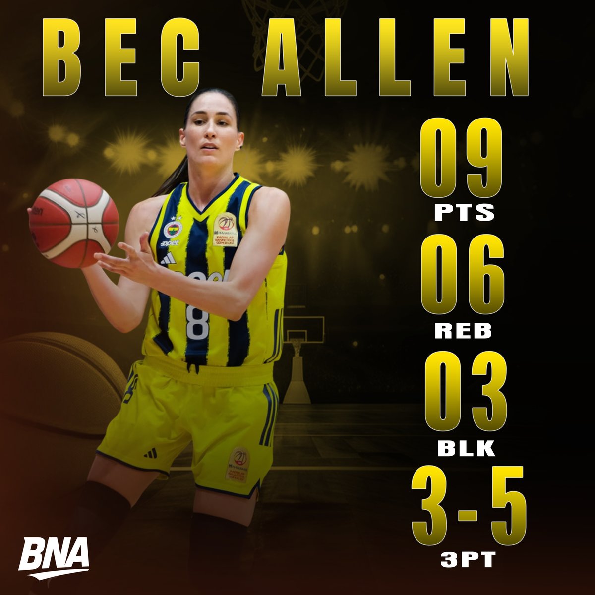 AusBballnews's tweet image. 🇦🇺 Bec Allen signed off her stint in Turkey in style! 🇹🇷

Drilling 3 triples and swatting 3 shots as Fenerbahçe powered past BOTAŞ 104–84. 💪

Fellow Aussie Lauren Scherf chipped in with 7 points, 4 boards, and 3 dimes for BOTAŞ. 👏

#euroleaguewomen #aussiehoops…