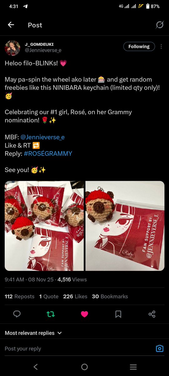 _Ninibearr_'s tweet image. #ROSÉGRAMMY
