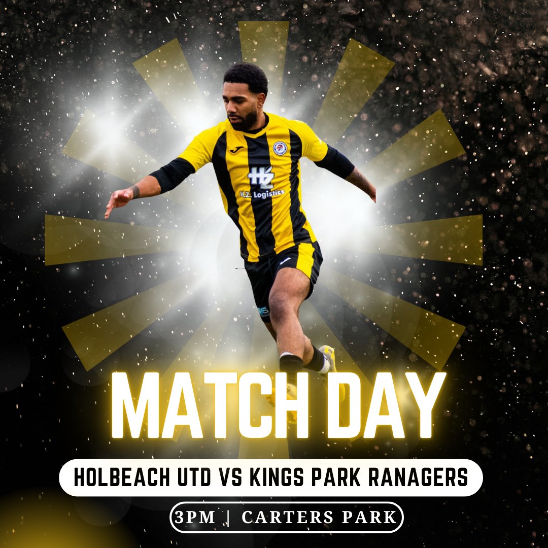 MATCHDAY 🐯⚽️

We’re back in action today at Carters Park as Holbeach Utd take on Kings Park Rangers!
Kick Off: 3PM

Come down, make some noise, and get right behind the lads!
The Bar and Tigers Roll will be open 🍺🌭 — perfect for your matchday afternoon.
