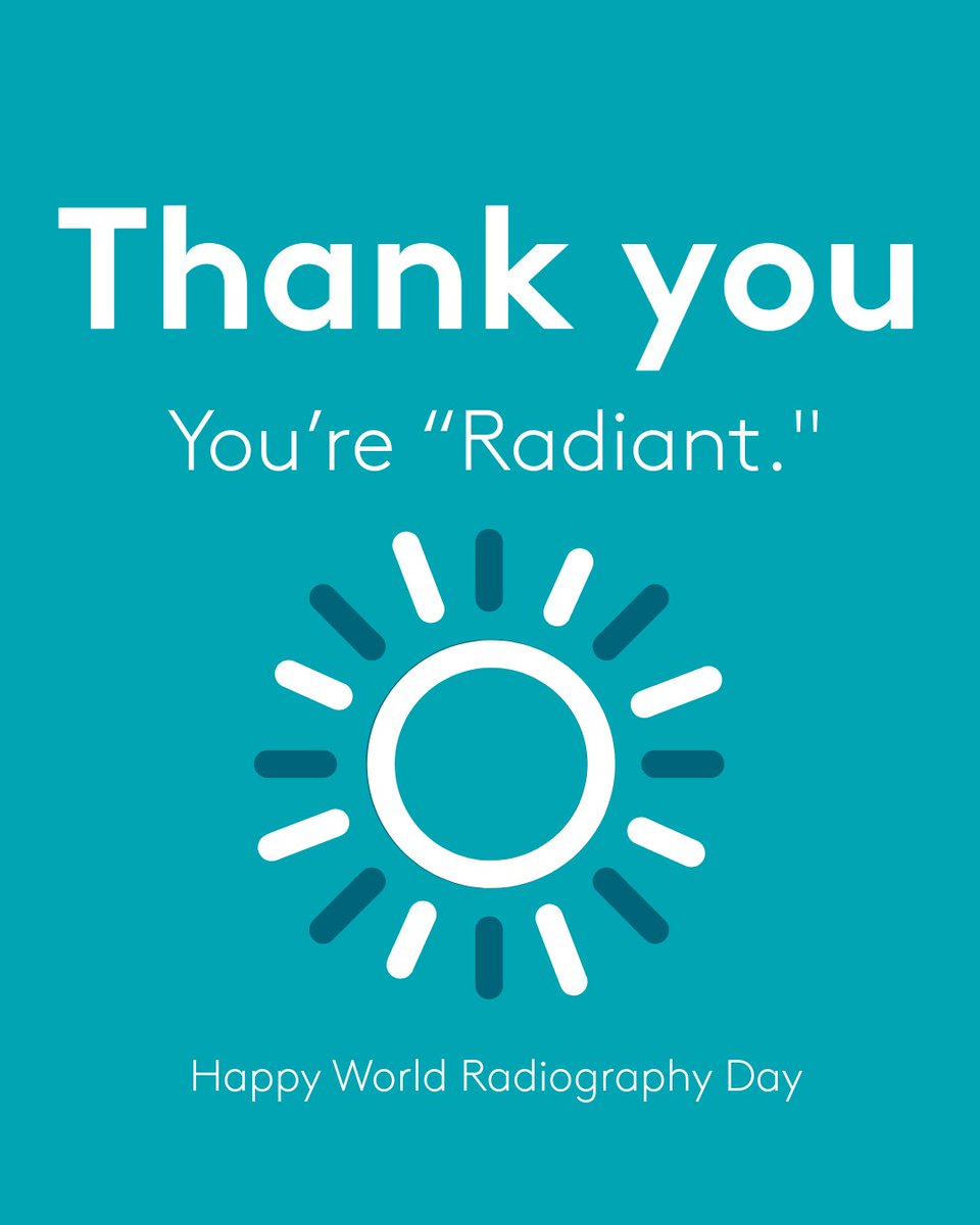 Elekta's tweet photo. We’d like to wish radiotherapy professionals around the 🌎 a happy World Radiography Day and National Radiologic Technology Week! Need some help celebrating? We created these digital cards to help you express your gratitude. We appreciate everything you do! ☢️ #NRTW25 #WRD2025 https://t.co/gtzRFJSca3