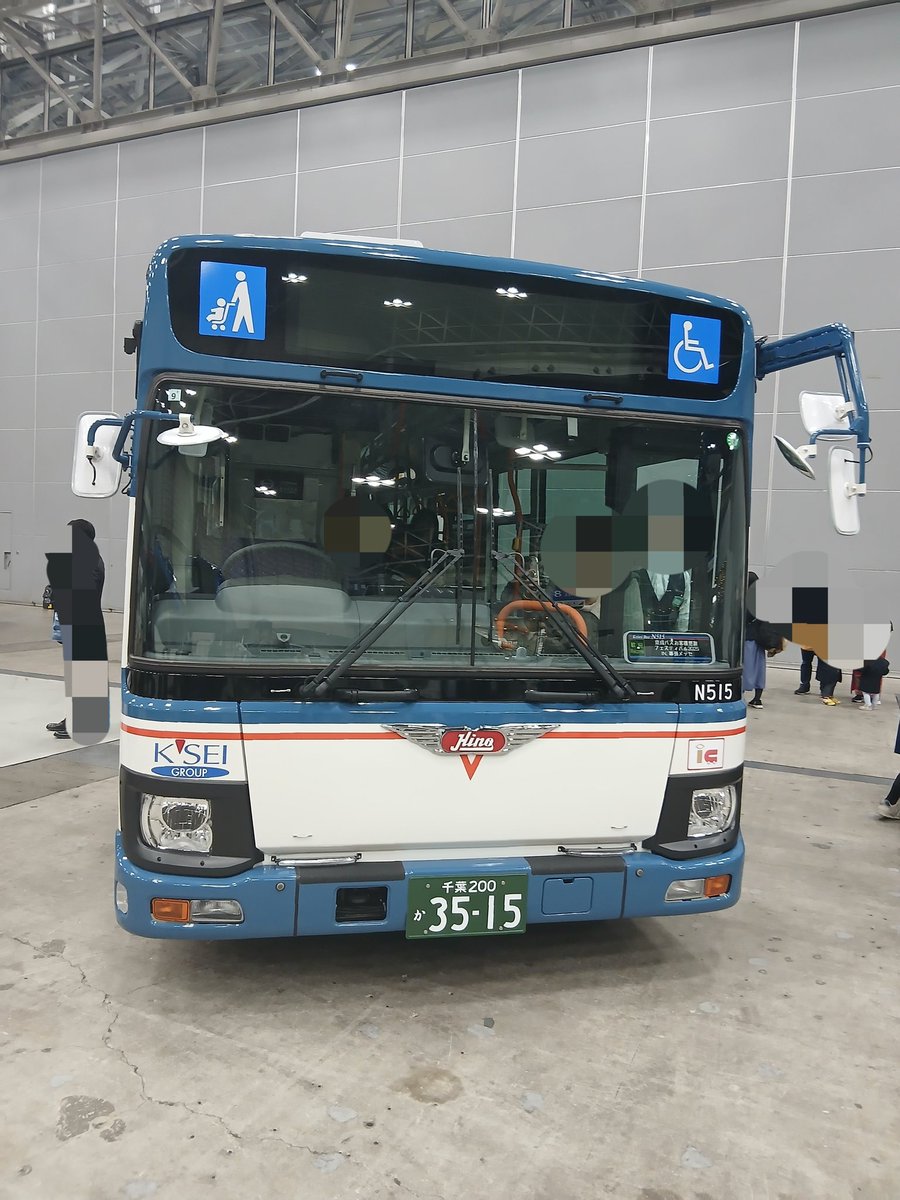 京成バス長沼営業所のN515。日野のエンブレムは新たにつけたのかな。