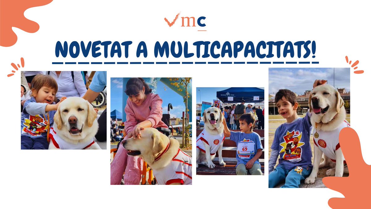 🐾 NOVETAT A MULTICAPACITATS🐶
Vine a viure una experiència única amb la teràpia assistida amb gossos💛
✨Millora el teu benestar físic, emocional i cognitiu
🤝Connecta amb els animals i amb tu mateix/a
🎯Activitat gratuïta per a socis/es 
📅Dimarts de 15 a 18h 
📲 693 233 871