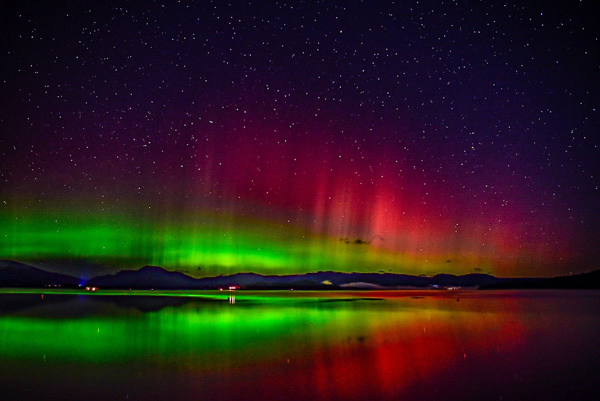 Nature's fireworks light up the sky as the Aurora makes a rare appearance over Loch Lomond, photographed by Gerry Doherty.

You can see more great shots in our gallery here ➡️ bbc.in/4hWc0PO

Send us your photos from around Scotland to scotlandpictures@bbc.co.uk