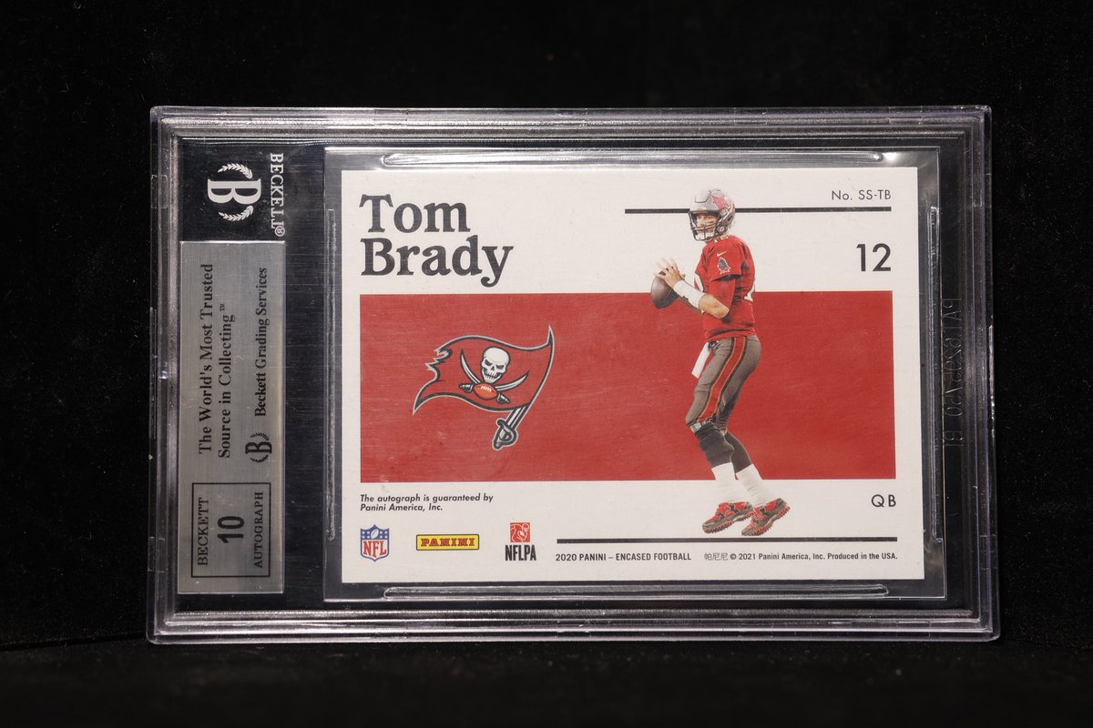 HanlinTheUnique's tweet photo. Collection share. Day 1
Tom Brady 2020 Encased Superscribe Signature 2/2 BGS 9
#tombrady #tradingcards #football #nfl #sportscard https://t.co/ouYcIjwWRu