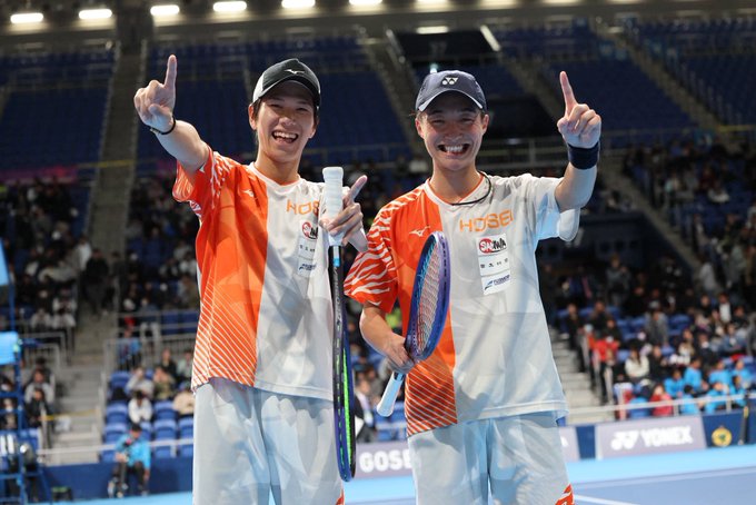 男子優勝 橋場柊一郎・菊山太陽ペア