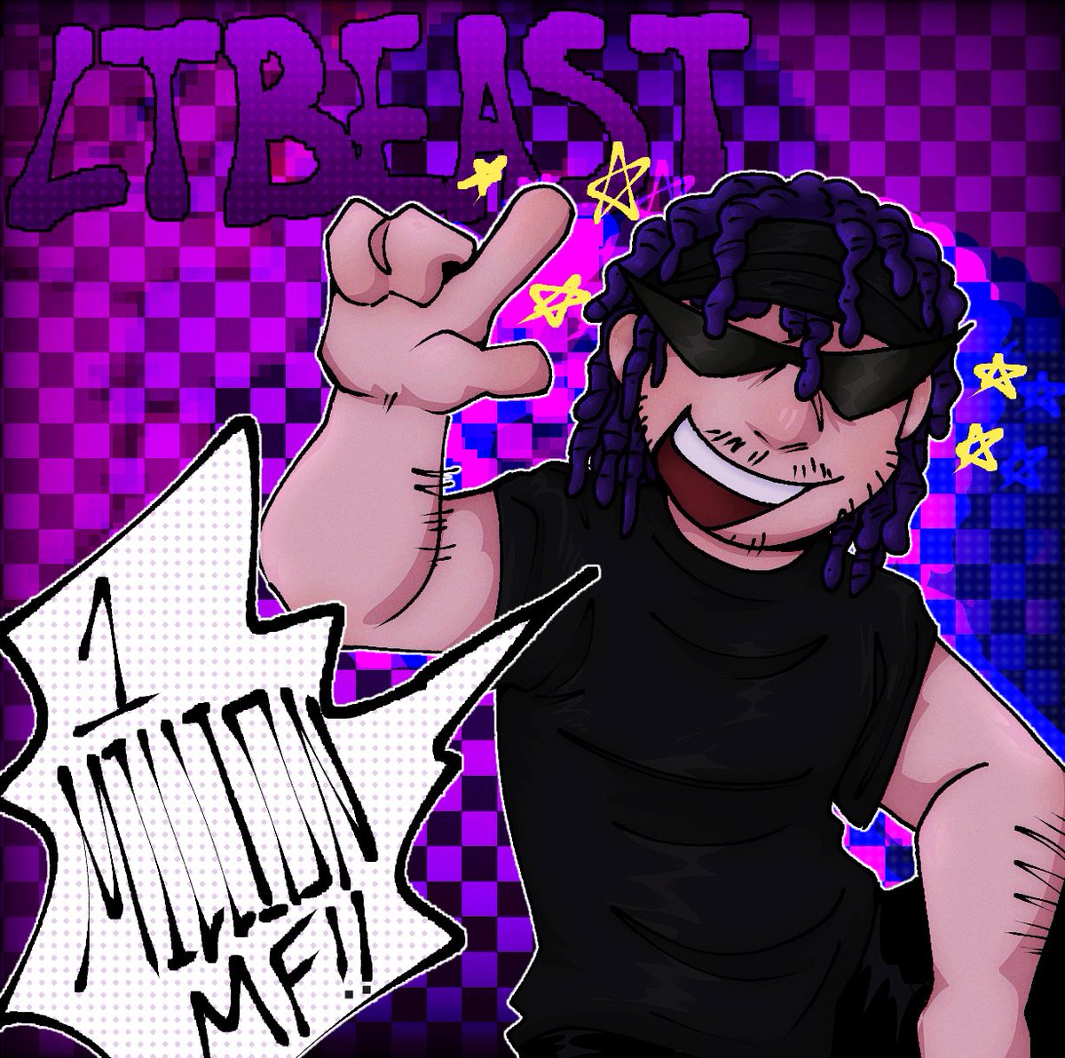 Deliram_'s tweet photo. I fought against my art block,,, congrats @LtBeastYT 🎊 https://t.co/X8Yizyfl21