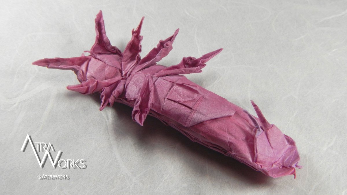 AtraWorks's tweet photo. [Origami / 折り紙 / 종이접기]
Hypogastruridae Springtail v1.1, Opus 93
Designer: Alexander Nam Tran
Design Date: 2025-11-05
#origami #origamiart #origamiinsect #origamispringtail #折り紙昆虫 #折り紙作家 #ビムシ #折り紙ビムシ #종이접기곤충 #종이접기예술가 #종이접기톡토기 #톡토기 https://t.co/jRwXmgxvB3