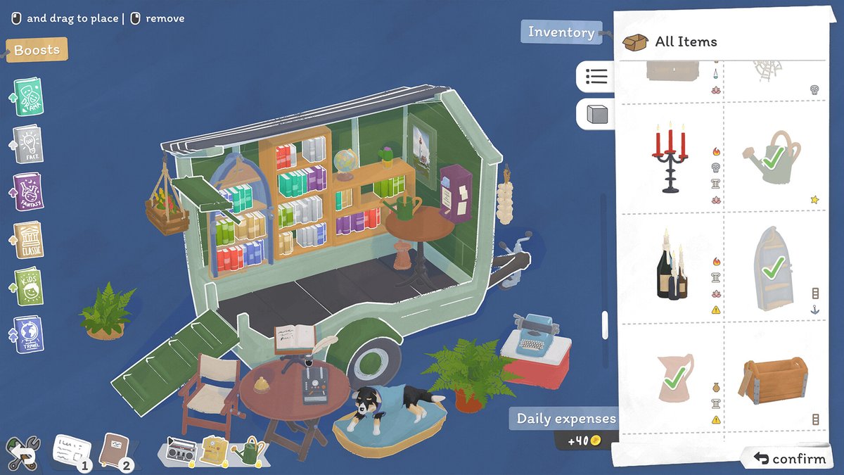TL_novel's tweet photo. Tiny Bookshop

เจอเกมน่าสนใจ เกมที่ให้เรากลายเป็นเจ้าของร้านหนังสือมือสอง ย้ายร้านไปตามจุดต่างๆ เสาะหาหนังสือ แนะนำ สานสัมพันธ์กับชุมชน รวมถึงการจัดเชลฟ์ให้น่าสนใจและแต่งร้านให้สวยงาม

ส่วนพิเศษอีกอย่างคือ หนังสือเกือบทุกเรื่องในเกมนี้มีอยู่จริงๆ บนโลกด้วยค่ะ 📚✨ https://t.co/G71pHDdpBO