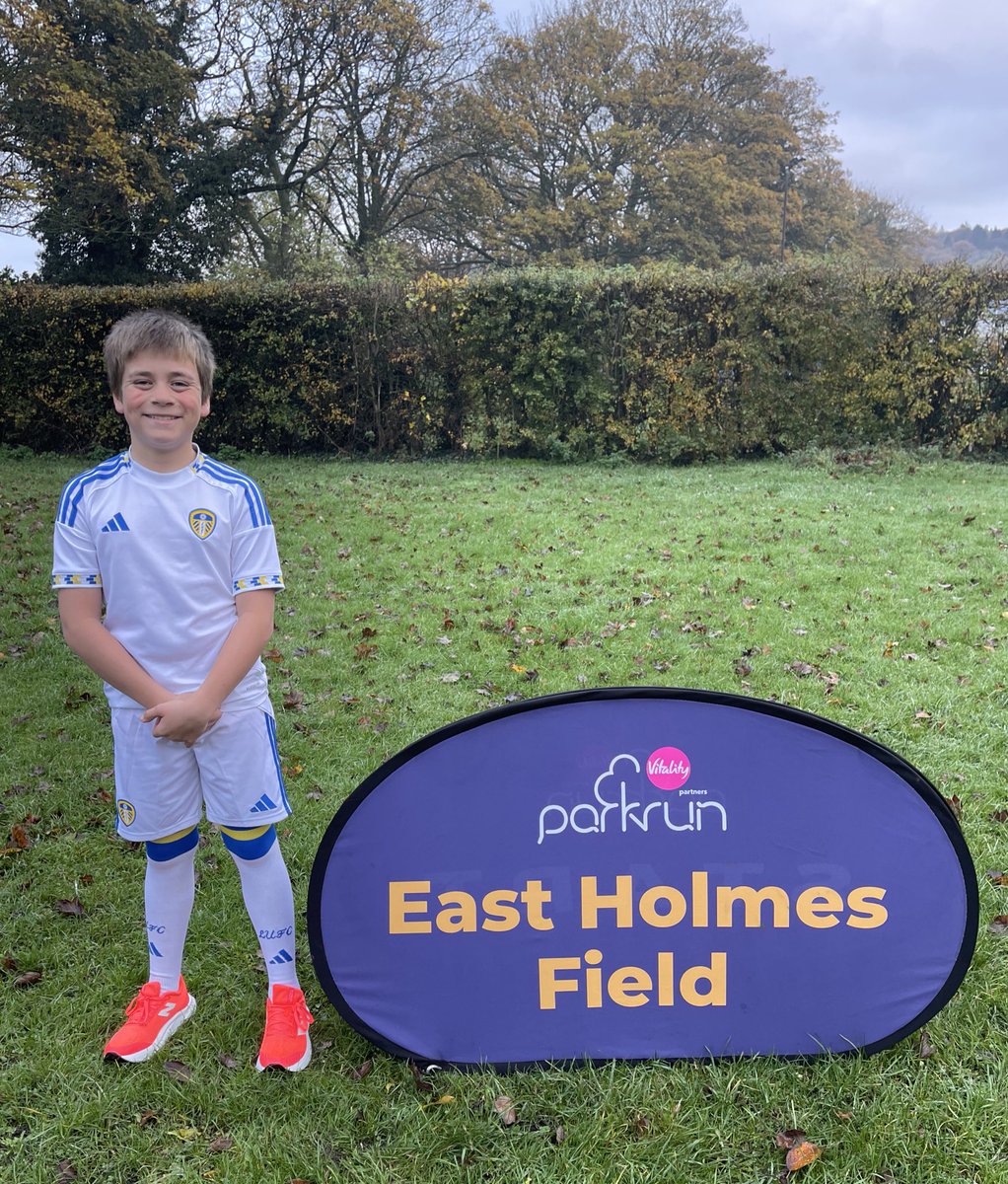 Park run No.7 in my <a href="/LUFC/">Leeds United</a> kit! Getting match fit for my biggest and toughest fundraising challenge next year😎