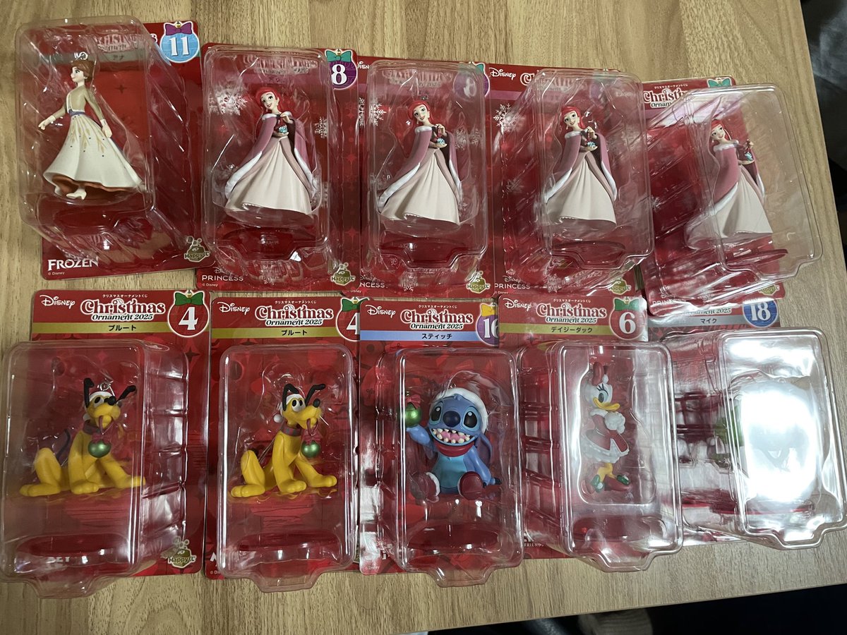 koukanganbaru's tweet photo. ディズニー　クリスマス　オーナメン2025

譲　画像
求　ミニー、ドナルド、ベイマックス、ラプンツェル、ジュディ、エルサ、サリー

ベイマックス、ラプンツェル含む物のみ郵送交換可能
その他日により名古屋、舞浜，関西圏手渡し可能 https://t.co/1Hj96h8Uz3