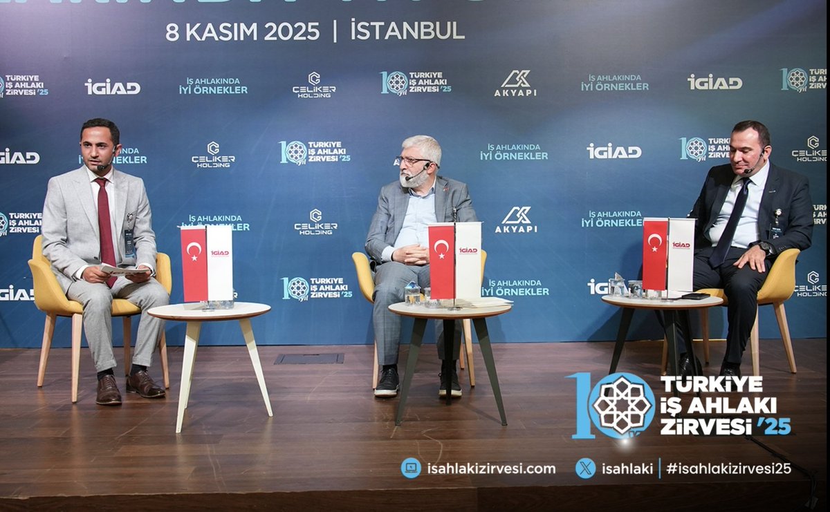 <a href="/MErgun_Turan/">M. Ergün TURAN</a> <a href="/serdarkaragoz/">Serdar Karagöz</a> İş Ahlakında İyi Örnekler

Birinci oturumumuz başladı.

Türkiye İş Ahlakı Zirvesi '25

#isahlakizirvesi25 #isahlakindaiyiörneklerTürkiye