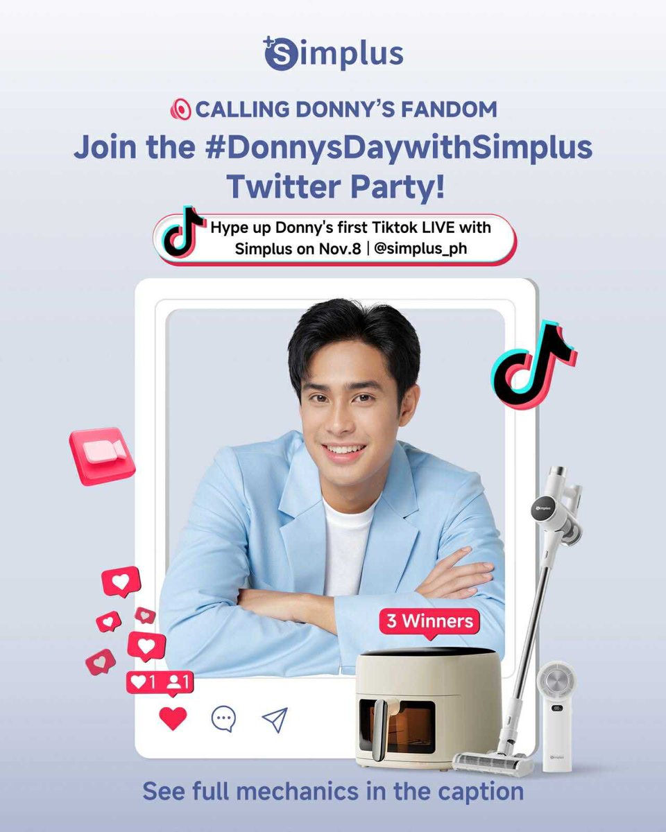 donnyfication's tweet photo. Hi don’t forget tonight at 8pm!

Join the twitter party also for this event. Get a chance to secure exclusive deals or win special prizes!

#DonnysDaywithSimplus
#DonnyPangilinan 
#SimplusXDonny https://t.co/xBpXkmWrej
