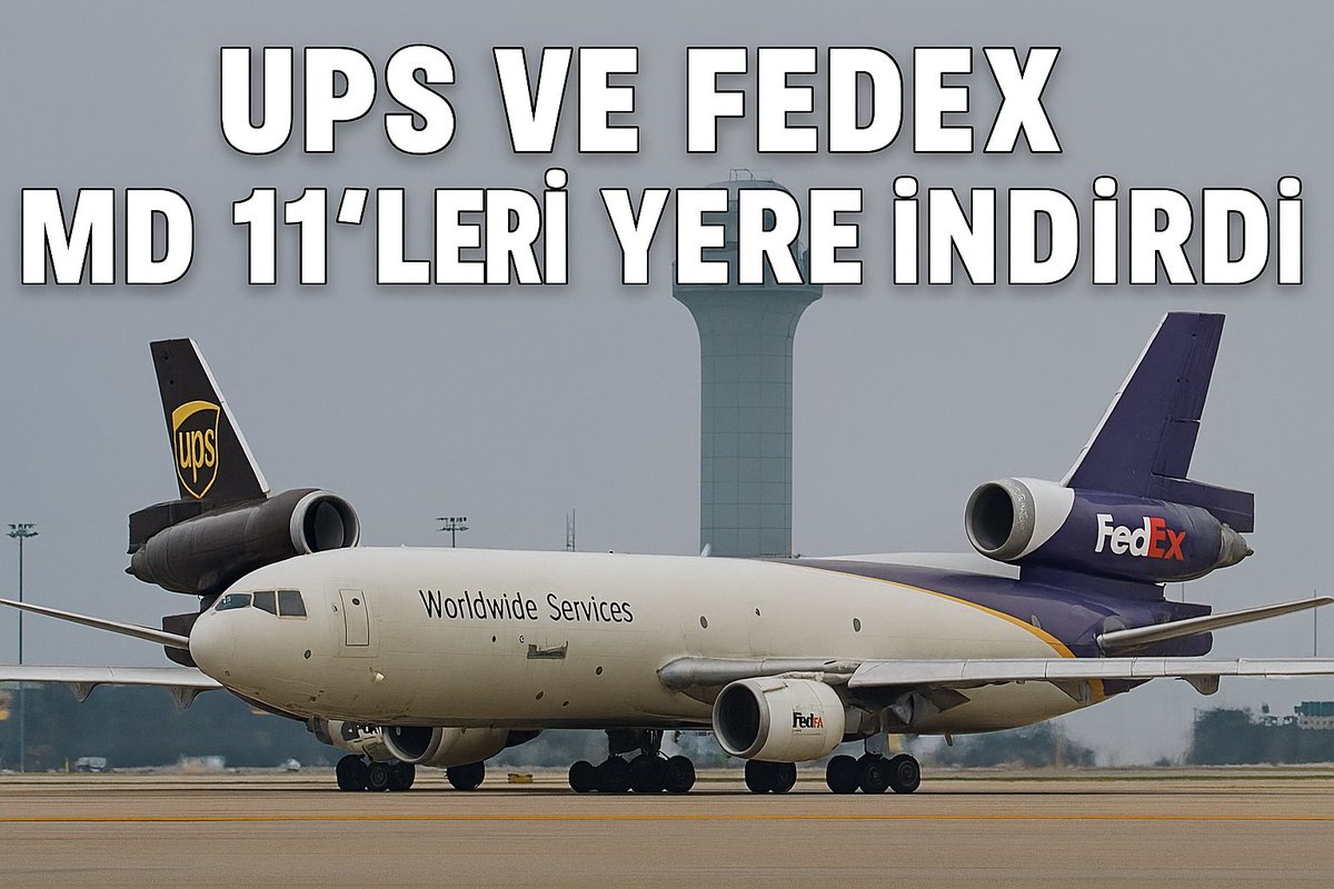 Airkule's tweet image. UPS ve FedEx, 5 Kasım’da Louisville’de meydana gelen ve en az 12 kişinin hayatını kaybettiği UPS Cargo uçak kazasının ardından MD-11 üç motorlu kargo uçaklarının tamamını yere indirdi.
#UPS #Fedex #MD11