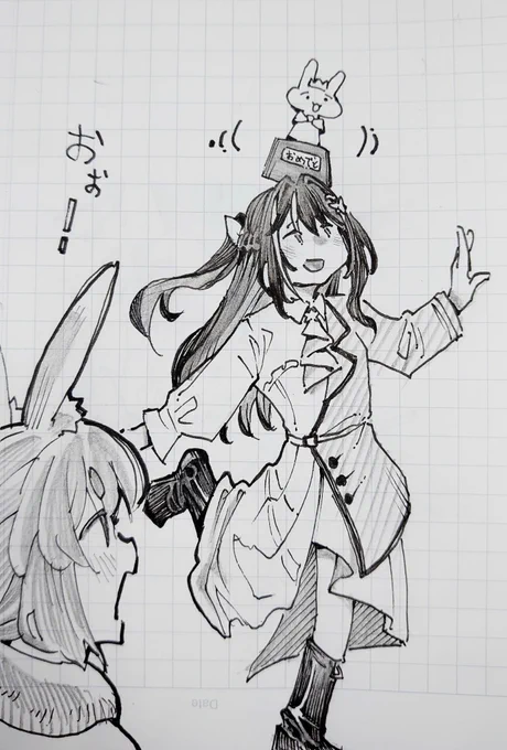 かわいい女の子を描きました。
#AZKiART
#ぺこらーと 
