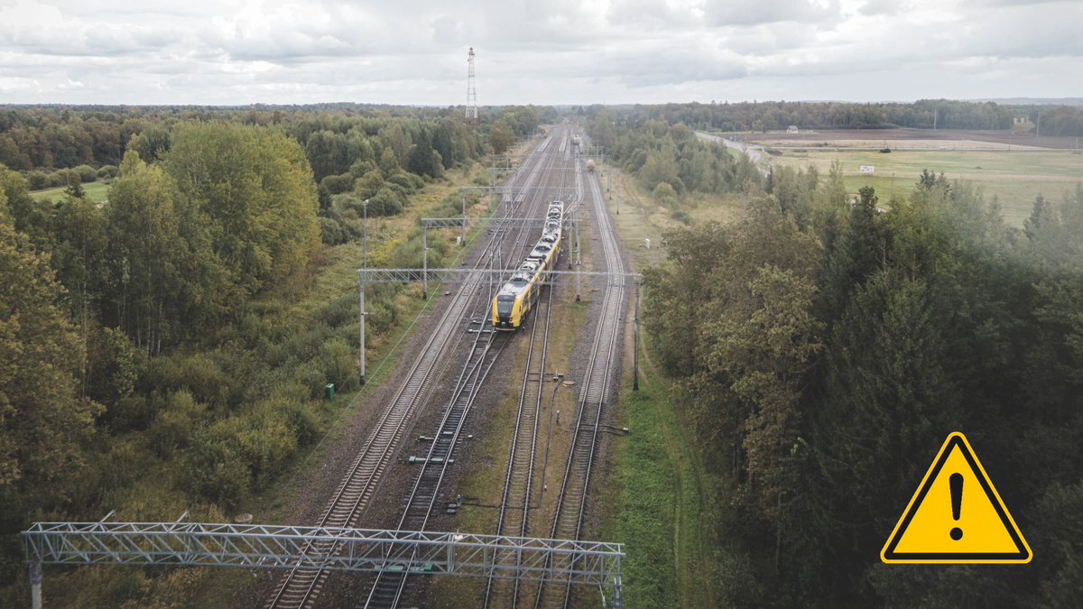 ⚡️10.-14.11. posmos Torņakalns-Jelgava un Lielvārde-Skrīveri notiks atjaunotā kontakttīkla testēšana ar paaugstinātu spriegumu. Būvnieks un LDz uzraudzīs procesu, tomēr, ja pamanāt kontakttīkla dzirksteļošanu vai bojājumu, netuvojieties bojājuma vietai, bet zvaniet: 80021181📞1/2