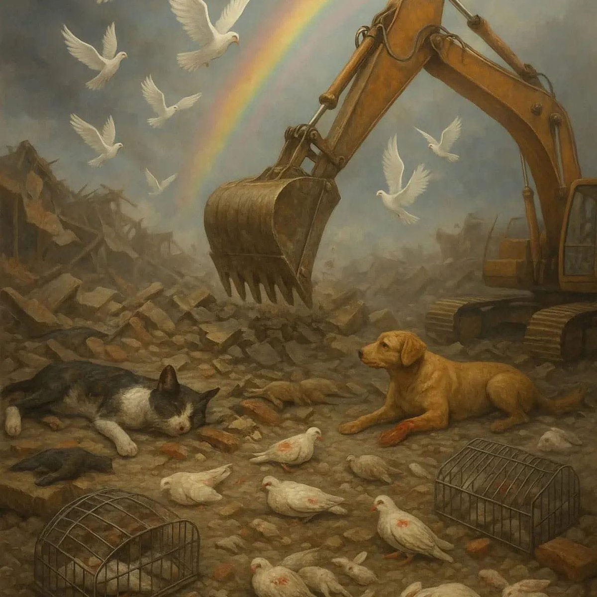 IramMalik14's tweet photo. Lahore Development Authority did something no one with a heart could ever justify. They demolished the bird and pet market in Lahore and with it buried thousands of innocent lives alive.
Raise your voice for the voiceless before we lose the right to ask for mercy ourselves.
🥲🥲 https://t.co/iHAHqJlu5M
