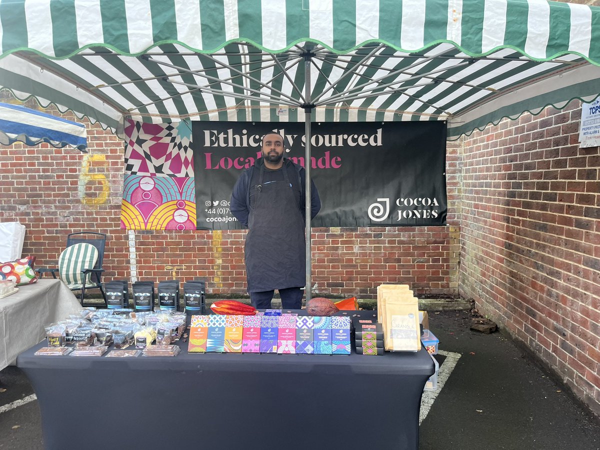 On this surprisingly mild but beautifully crisp Autumn morning, please join us for chocolate, cheese, bread and Jazz on the Green at Wallington Farmers &amp; Artisan Market.