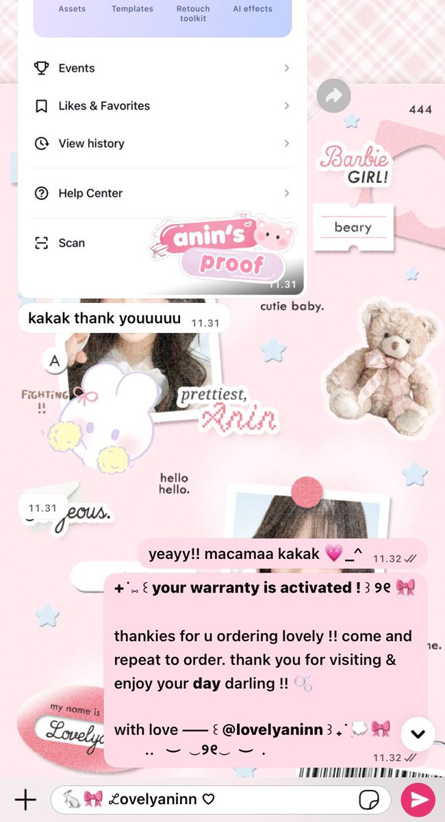 ‹𝟹 ⑅  ꒰ ▷capcut 3 day! 🎀 ♡

🐇🎀 — ꒰ price :: 10.000 𐙚 ꒱