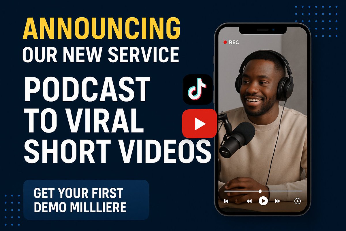 🎧 Introducing a Game-Changer for Podcasters &amp; Creators

At The Beast Agency, we’re thrilled to launch our latest service —

#TheBeastAgency #PodcastMarketing #ContentCreation #SocialMediaGrowth #VideoEditing #DigitalMarketing #BrandGrowth #PodcastToReels #BusinessPromotion