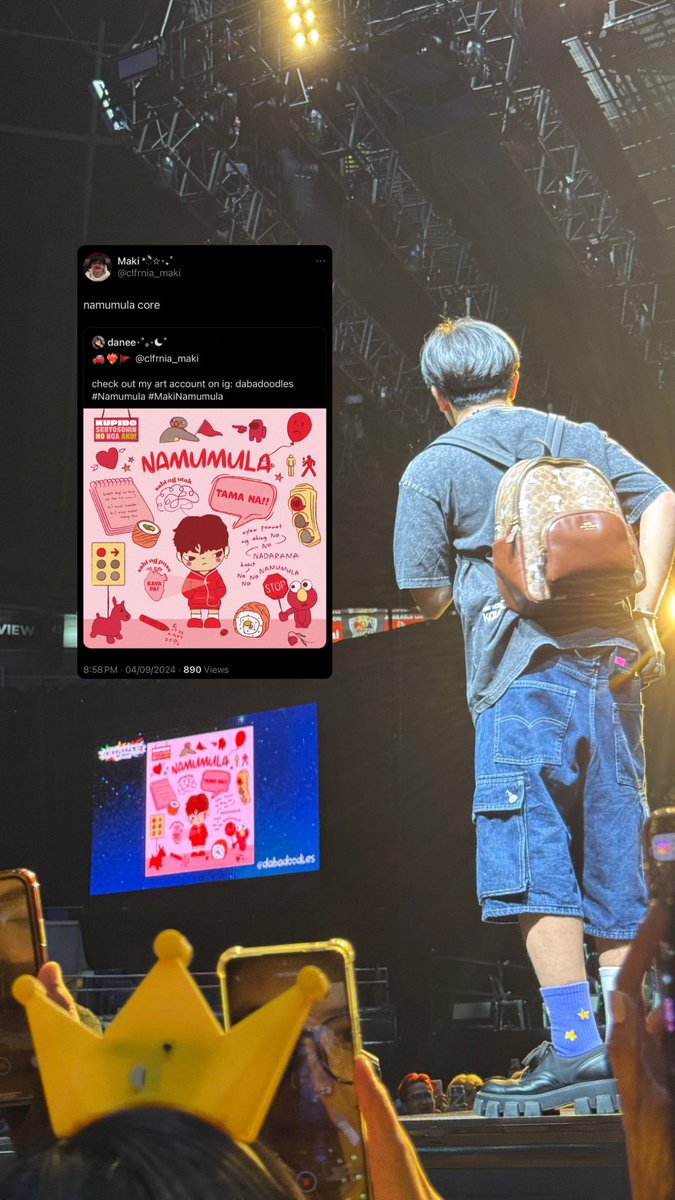akinghiraiah's tweet photo. my art made it to the big dome 🌠
thank you for this opportunity, i'll forever cherish this @clfrnia_maki 🥹🫶🏼

KOLORCOASTER THE CONCERT
#TheBigDomeGetsColorful #MAKI
#KOLORCOASTER @tarsierrecords https://t.co/U6CmiiUQzm