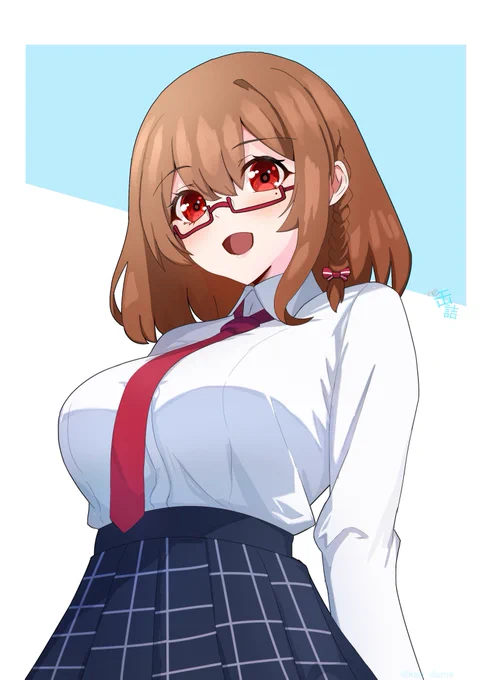うちの子の平井遊里ちゃん 低身長巨乳のいいんちょさん系メガネっ娘