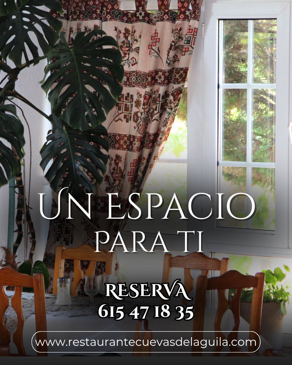 Vía Restaurante Asador Cuevas del Águila
Tradición y experiencia, productos de calidad, elaboración delicada y servicio óptimo, desde 1.980.
45 años ofreciéndote lo mejor.
restaurantecuevasdelaguila.com
Reservas: 615 47 18 35
-
#restaurante #arenasdesanpedro #asador  #valledeltietar